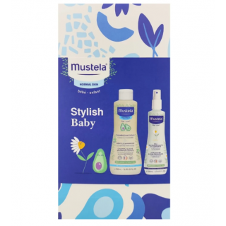 Mustela Promo Stylish baby Απαλό Σαμπουάν 500ml & Νερό Φρεσκαρίσματος για Σώμα & Μαλλιά 200ml