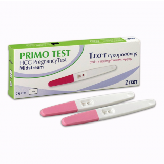 Medisei Primo Test Pregnancy Τεστ Εγκυμοσύνης HCG 2τμχ