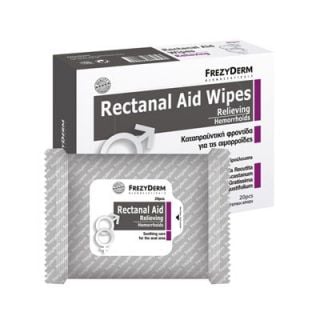 Frezyderm Renactal Aid Wipes 20 Cleansing Wipes for Hemorrhoids