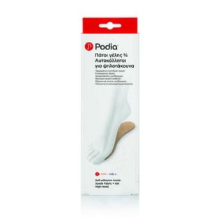 Podia 3/4 Adhesive Gel Insoles for High Heels Large 1 Pair