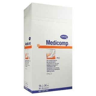 Hartmann Medicomp 10x20cm Sterile Pads Non-woven Swab 25x2 Items