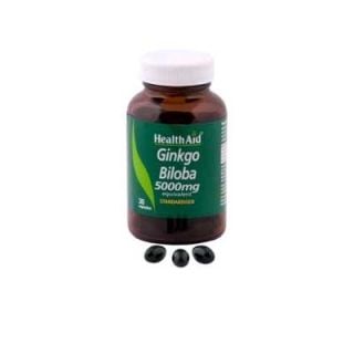 Health Aid Ginkgo Biloba 5000mg 30 Caps Blood Circulation