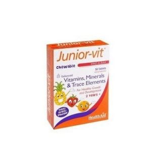Health Aid Junior-Vit Children's 30 Chewable Tabs Multivitamin