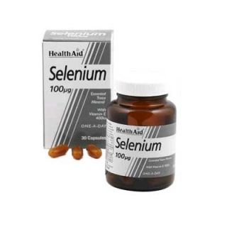Health Aid Selenium 100μg + Vitamin E 30 Caps