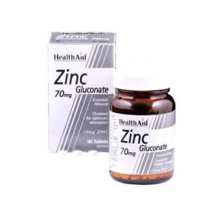 Health Aid Zinc Gluconate 70mg 90 Tabs