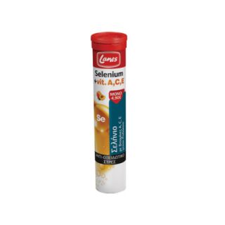 Lanes Selenium + Vitamins A, C, E 20 Effervescent Tablets