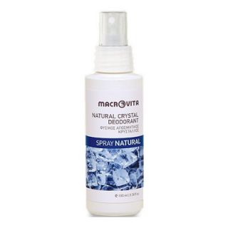 Macrovita Φυσικός Αποσμητικός Κρύσταλλος Spray 100ml Natural 