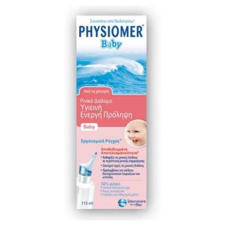 Physiomer Baby 115ml Decongestant Isotonic Nasal Solution for Babies