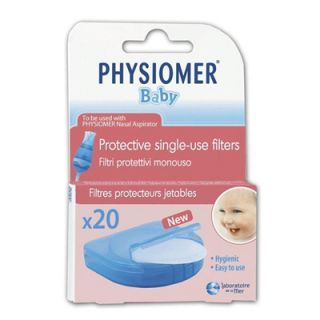 Physiomer Protective Single Use Filters for Nasal Aspirator 20 Items