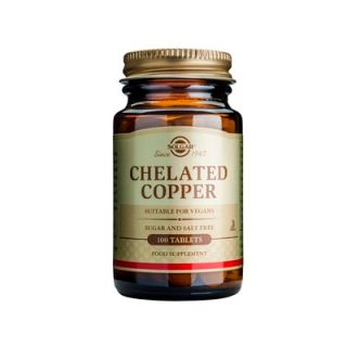 Solgar Chelated Copper 2,5mg 100 Tabs