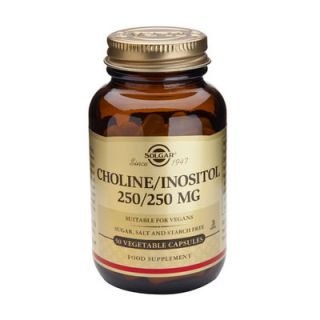 Solgar Choline Inositol 250/250mg 50 Veg. Caps