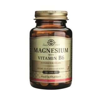 Solgar Magnesium + Vitamin B6 100 Tabs