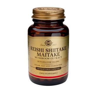 Solgar Reishi Shitake Maitake Mushroom Extract 50 Veg. Caps