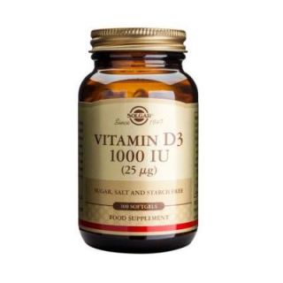 Solgar Vitamin D3 1000IU 100 Softgels