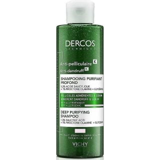 Vichy Dercos Anti Dandruff Κ Deep Purifying Shampoo 250mlΑντιπιτυριδικό Σαμπουάν για Ευαίσθητο Τριχωτό