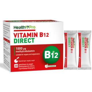 Health Pro Vitamin B12 Direct 1000μg Μεθυλκοβαλαμίνη 30 Φακελίσκοι