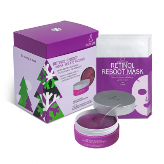 Youth Lab Retinol Reboot Xmas Set: Συσφικτικά Eye Patches 30 Ζευγάρια & ΔΩΡΟ Μάσκα Νύχτας Με Ρετινόλη 4τμχ