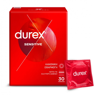 Durex Sensitive Thin Feel Προφυλακτικό 30 Τεμάχια