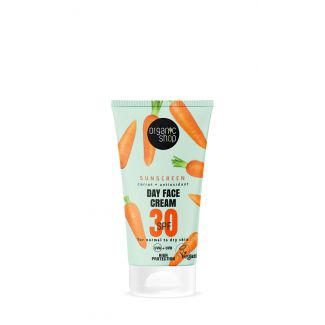 Natura Siberica Organic Shop Sunscreen Day Face Cream Carrot SPF30 50ml Αντηλιακή Κρέμα Προσώπου με SPF30 για Κανονική-Ξηρή-Ευαίσθητη Επιδερμίδα