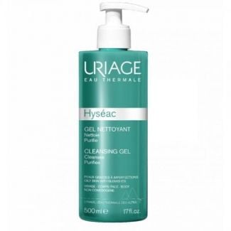 Uriage Hyseac Cleansing Gel 500ml Τζελ για Βαθύ Καθαρισμό