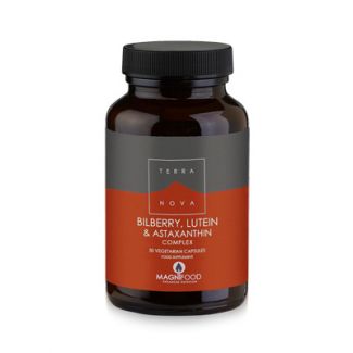 Terranova Bilberry, Lutein & Astaxanthin Complex - Eye Support 50 Caps